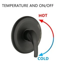 Single Handle 7-Spray Tub And Shower Faucet 1.8 GPM With Tub Spout In Matte Black (Valve Included) -FURITURE SALE SHOP matte black bathtub shower faucet combos x w1219 w46398 fa 1000