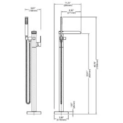 Freestanding Bathtub Cantilever Faucet Waterfall Tub Filler With Hand Shower In Matte Black 11 Freestanding Bathtub Cantilever Faucet Waterfall Tub Filler With Hand Shower In Matte Black -FURITURE SALE SHOP matte black claw foot tub faucets x dr 51001zb 1f 1000