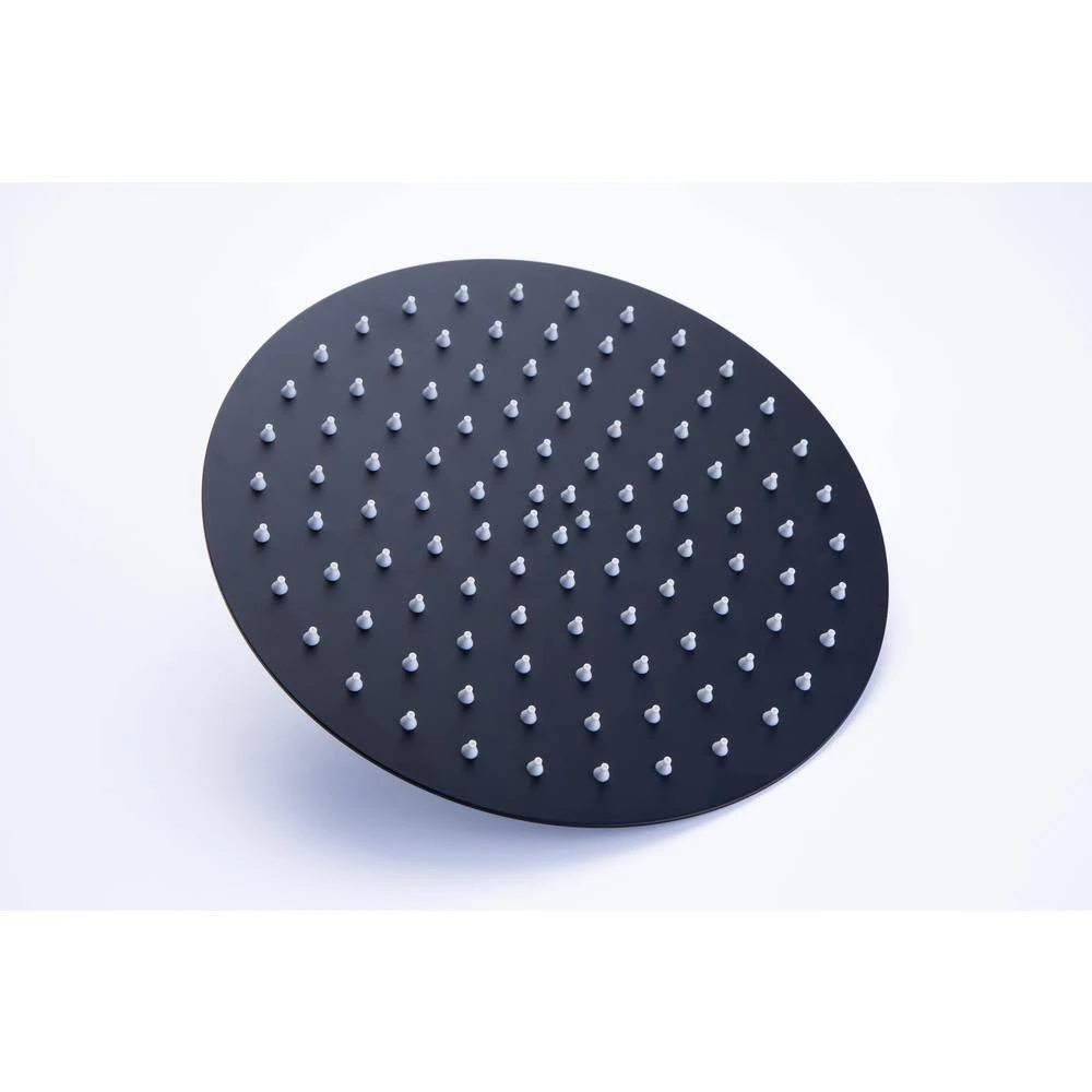 3-Spray Patterns With 2.5 GPM 10 In. Wall Mount Shower System Set Dual Shower Heads With Handheld Spray In Matte Black 4 3-Spray Patterns With 2.5 GPM 10 In. Wall Mount Shower System Set Dual Shower Heads With Handheld Spray In Matte Black - Image 4