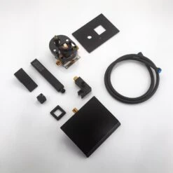 1-Spray Single Handle Wall Mount Tub Faucet With Hand Shower 1.5 GPM In Matte Black -FURITURE SALE SHOP matte black dual shower heads x ctbb861mb 1f 1000