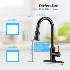 Single Handle Pull Down Sprayer Kitchen Cantilever Faucet Kitchen Tap Faucet Head In Matte Black 13 Single Handle Pull Down Sprayer Kitchen Cantilever Faucet Kitchen Tap Faucet Head In Matte Black -FURITURE SALE SHOP matte black pull down kitchen faucets x dr ws au061100bk fa 1000