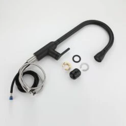 Single Handle Pull Down Sprayer Kitchen Faucet Modern Kitchen Sink Faucet In Matte Black 10 Single Handle Pull Down Sprayer Kitchen Faucet Modern Kitchen Sink Faucet In Matte Black -FURITURE SALE SHOP matte black pull down kitchen faucets x nk0607 4f 1000