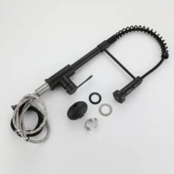 Single Handle Deck Mount Pull Down Sprayer Kitchen Faucet In Matte Black 13 Single Handle Deck Mount Pull Down Sprayer Kitchen Faucet In Matte Black -FURITURE SALE SHOP matte black pull down kitchen faucets x nk0614 fa 1000