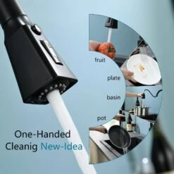 Single Handle Touchless Pull Down Sprayer Kitchen Faucet In Matte Black 14 Single Handle Touchless Pull Down Sprayer Kitchen Faucet In Matte Black -FURITURE SALE SHOP matte black pull down kitchen faucets xy is2254b q 44 1000