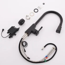 Single Handle Touchless Pull Down Sprayer Kitchen Faucet In Matte Black 16 Single Handle Touchless Pull Down Sprayer Kitchen Faucet In Matte Black -FURITURE SALE SHOP matte black pull down kitchen faucets xy is2254b q 76 1000