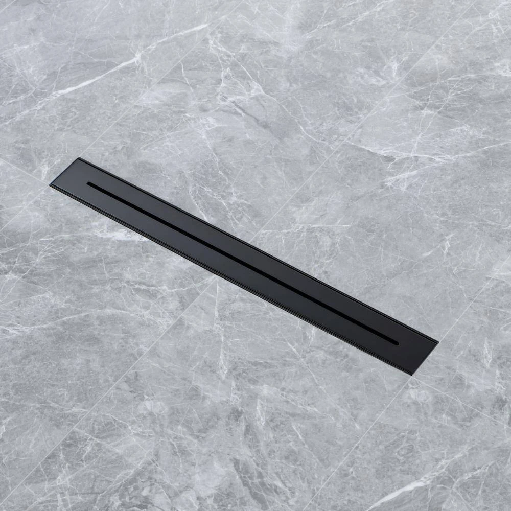 2.75 In. W X 24 In. D Stainless Steel Decorative Drain Cover With Matte Black 9 2.75 In. W X 24 In. D Stainless Steel Decorative Drain Cover With Matte Black - Image 9