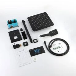 Single-Handle 3-Spray Patterns Anti-scald Shower Fixtures With Rough-In Pressure Balanced Valve In Matte Black 15 Single-Handle 3-Spray Patterns Anti-scald Shower Fixtures With Rough-In Pressure Balanced Valve In Matte Black -FURITURE SALE SHOP matte black shower faucets w1194 d98102h kxc 76 1000