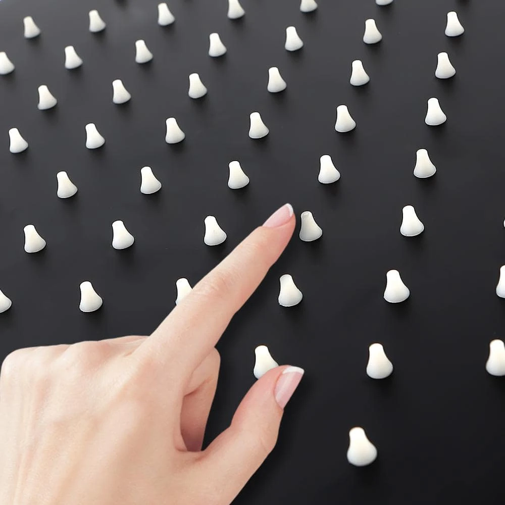 Single-Handle 3-Spray Patterns Anti-scald Shower Fixtures With Rough-In Pressure Balanced Valve In Matte Black 7 Single-Handle 3-Spray Patterns Anti-scald Shower Fixtures With Rough-In Pressure Balanced Valve In Matte Black - Image 7