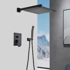 2-Handle Claw Foot Tub Faucet With Hand Shower In. Matte Black -FURITURE SALE SHOP matte black tahanbath claw foot tub faucets z th6003 12mb fa 1000