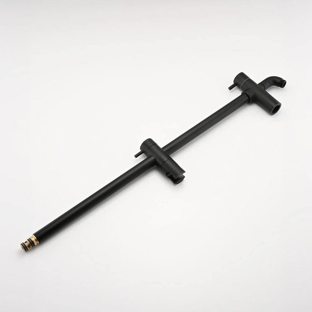 2-Handle Claw Foot Tub Faucet With 8" Rainfall Shower Head Shower System 3-Setting Handheld Sprayer In. Matte Black 3 2-Handle Claw Foot Tub Faucet With 8" Rainfall Shower Head Shower System 3-Setting Handheld Sprayer In. Matte Black - Image 3