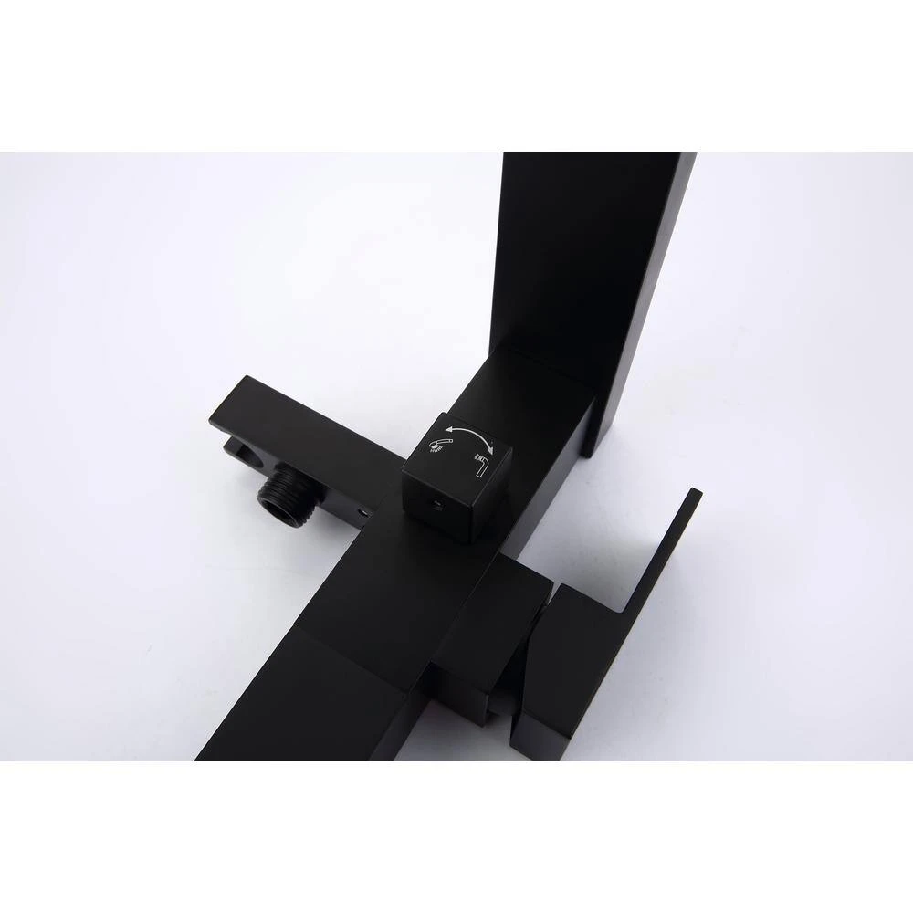 Single-Handle Claw Foot Freestanding Tub Faucet In Matte Black 4 Single-Handle Claw Foot Freestanding Tub Faucet In Matte Black - Image 4