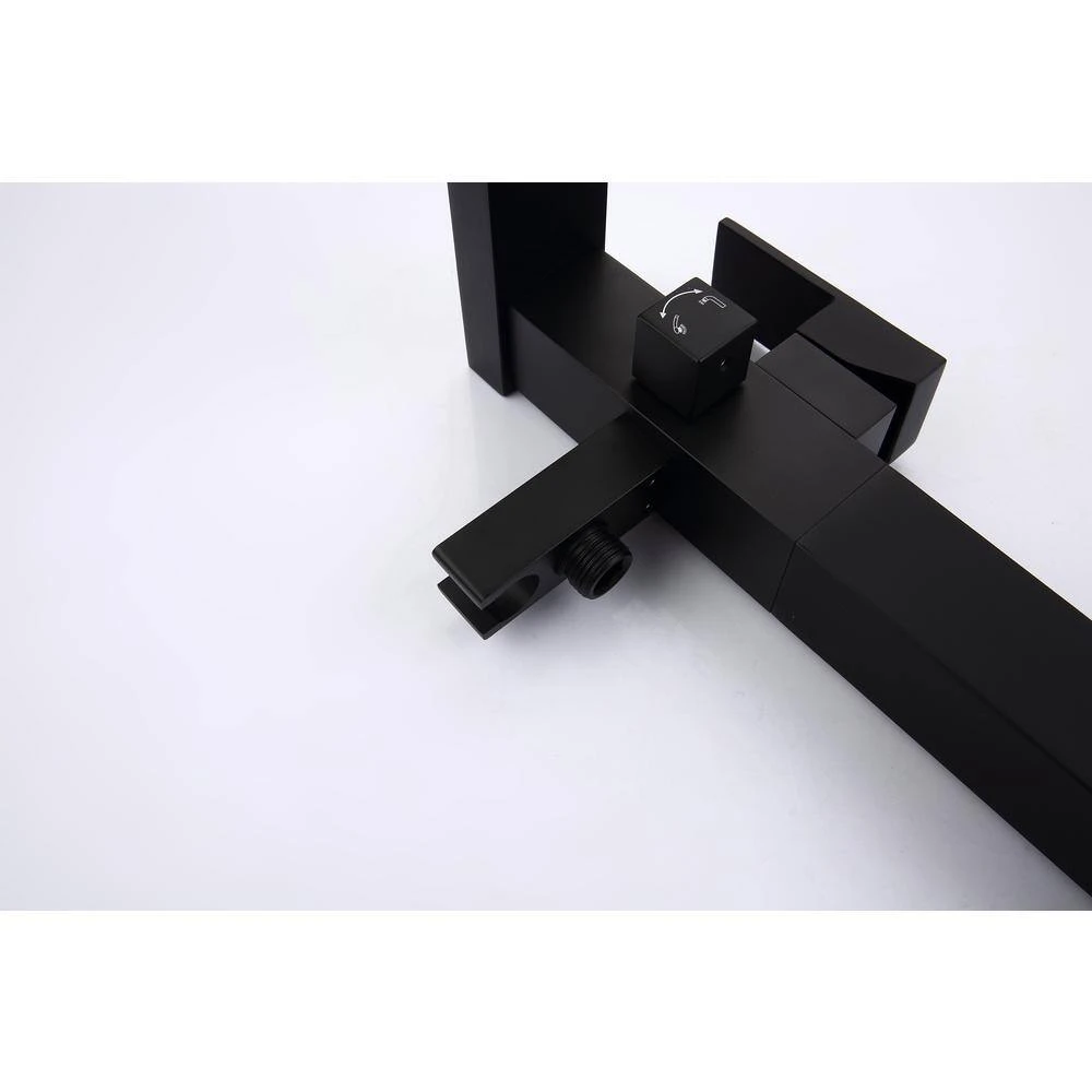 Single-Handle Claw Foot Freestanding Tub Faucet In Matte Black 8 Single-Handle Claw Foot Freestanding Tub Faucet In Matte Black - Image 8