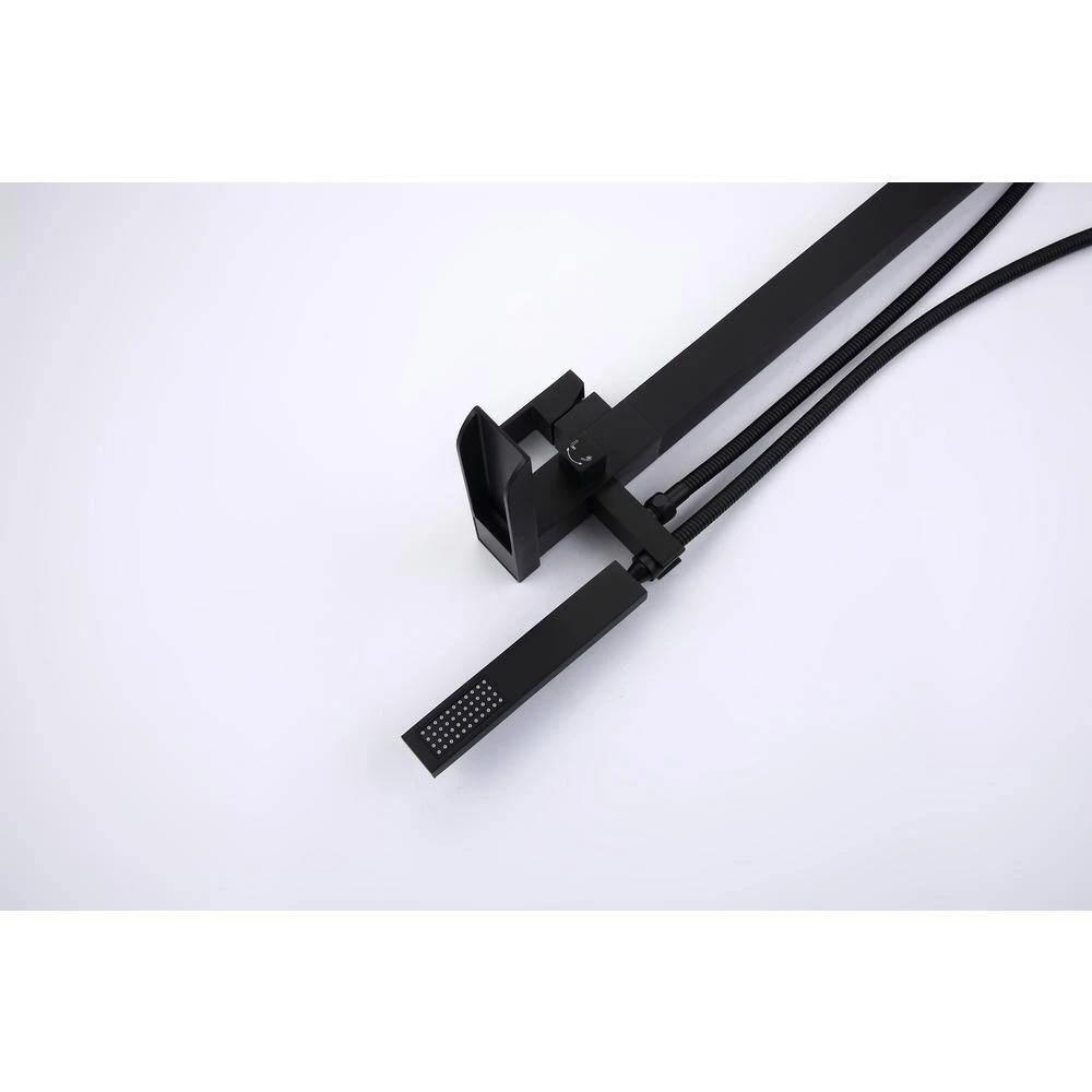 Single-Handle Claw Foot Freestanding Tub Faucet In Matte Black 7 Single-Handle Claw Foot Freestanding Tub Faucet In Matte Black - Image 7