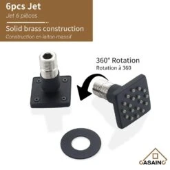 1-Spray 1.8 GPM High Pressure Ceiling Mount Dual Shower Head/Handheld Shower Combo In Matte Black 17 1-Spray 1.8 GPM High Pressure Ceiling Mount Dual Shower Head/Handheld Shower Combo In Matte Black -FURITURE SALE SHOP matte black tahanbath dual shower heads z 102009eb 2 76 1000