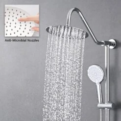 3-Spray Patterns Freestanding Round Dual Handheld Shower Head 1.8 GPM In Matte Black 13 3-Spray Patterns Freestanding Round Dual Handheld Shower Head 1.8 GPM In Matte Black -FURITURE SALE SHOP matte black tahanbath dual shower heads z w1219p264020 fa 1000