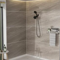 8-spray 4.7 In. Wall Mount 1.8 GPM Dual Shower Head And Handheld Shower Head In Matte Black -FURITURE SALE SHOP matte black tahanbath dual shower heads z w124362290 44 1000