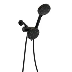 8-spray 4.7 In. Wall Mount 1.8 GPM Dual Shower Head And Handheld Shower Head In Matte Black