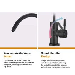 Single Handle Beverage Faucet In Matte Black 15 Single Handle Beverage Faucet In Matte Black -FURITURE SALE SHOP matte black tahanbath filtered water faucets ms c067410 mb zq 1f 1000