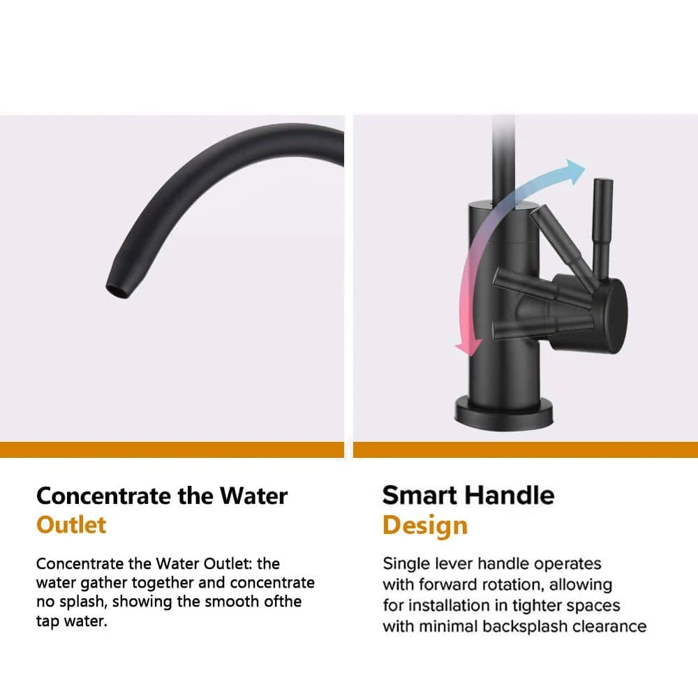 Single Handle Beverage Faucet In Matte Black 6 Single Handle Beverage Faucet In Matte Black - Image 6