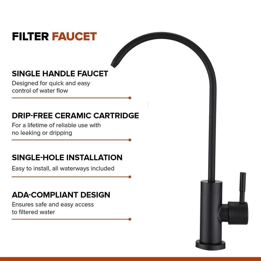 Single Handle Beverage Faucet In Matte Black 7 Single Handle Beverage Faucet In Matte Black - Image 7