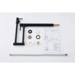 Deck Mount Pot Filler Faucet With Extension Shank In Matte Black -FURITURE SALE SHOP matte black tahanbath pot fillers y w2287 p153977 4f 1000