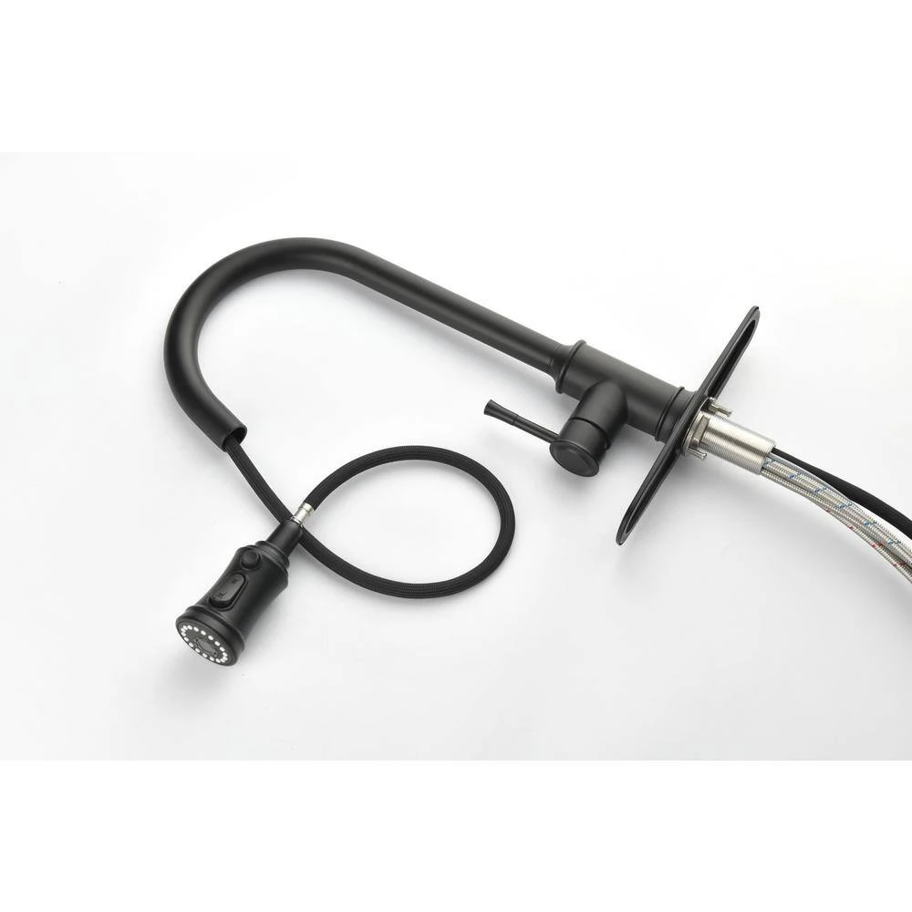 Single Handle Touch Pull Down Sprayer Kitchen Faucet In Matte Black 5 Single Handle Touch Pull Down Sprayer Kitchen Faucet In Matte Black - Image 5