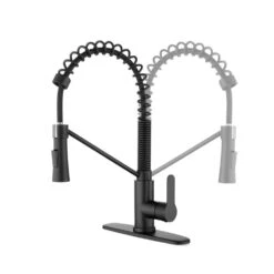 17.13 In Matte Black Kitchen Faucet With Soap Dispenser Single Handle 360 Degree Spout Swivel Kitchen Sink Faucet -FURITURE SALE SHOP matte black tahanbath pull down kitchen faucets z t3177p277522 44 1000
