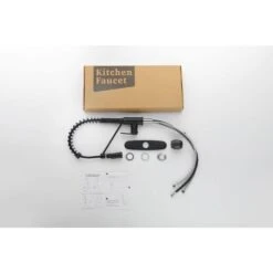 17.13 In Matte Black Kitchen Faucet With Soap Dispenser Single Handle 360 Degree Spout Swivel Kitchen Sink Faucet -FURITURE SALE SHOP matte black tahanbath pull down kitchen faucets z t3177p277522 66 1000