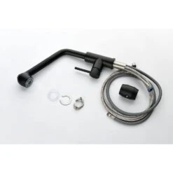 Single Handle Kitchen Sink Faucet With Pull Out Sprayer In Matte Black -FURITURE SALE SHOP matte black tahanbath pull out kitchen faucets y w2287 p154025 1f 1000