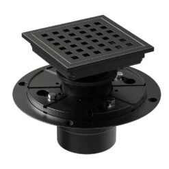 4 In. Square Shower Floor Drain