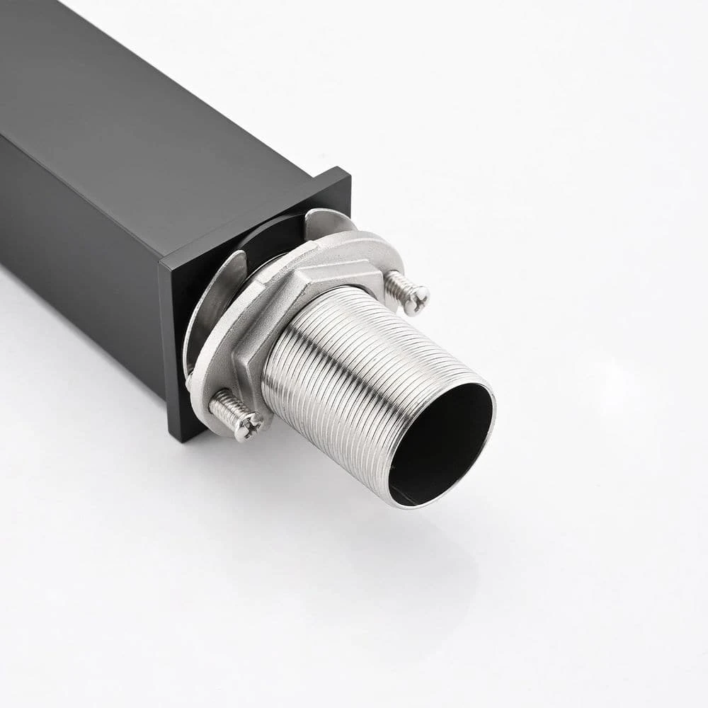 Bathroom Faucet Single Hole, Single Handle Faucet For Bathroom Sink With Deckplate And Drain Assembly In Matte Black 8 Bathroom Faucet Single Hole, Single Handle Faucet For Bathroom Sink With Deckplate And Drain Assembly In Matte Black - Image 8