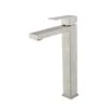 Waterfall Spout Bathroom Faucet, Single Handle Bathroom Vanity Sink Faucet Matt BlackOn-SiteWL