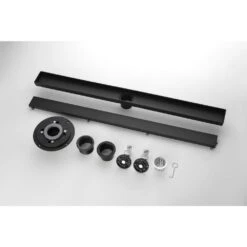 32 In. Linear Shower Drain 304 Stainless Shower Drain Included Hair Strainer And Leveling Feet In Matte Black 9 32 In. Linear Shower Drain 304 Stainless Shower Drain Included Hair Strainer And Leveling Feet In Matte Black -FURITURE SALE SHOP matte black tahanbath sink strainers y w2287 s00009 1f 1000