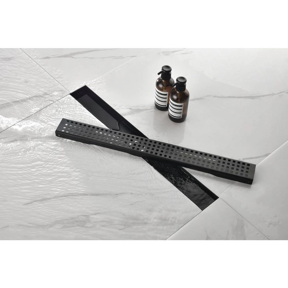 28 In. Linear Shower Drain 304 Stainless Shower Drain Included Hair Strainer And Leveling Feet 5 28 In. Linear Shower Drain 304 Stainless Shower Drain Included Hair Strainer And Leveling Feet - Image 5