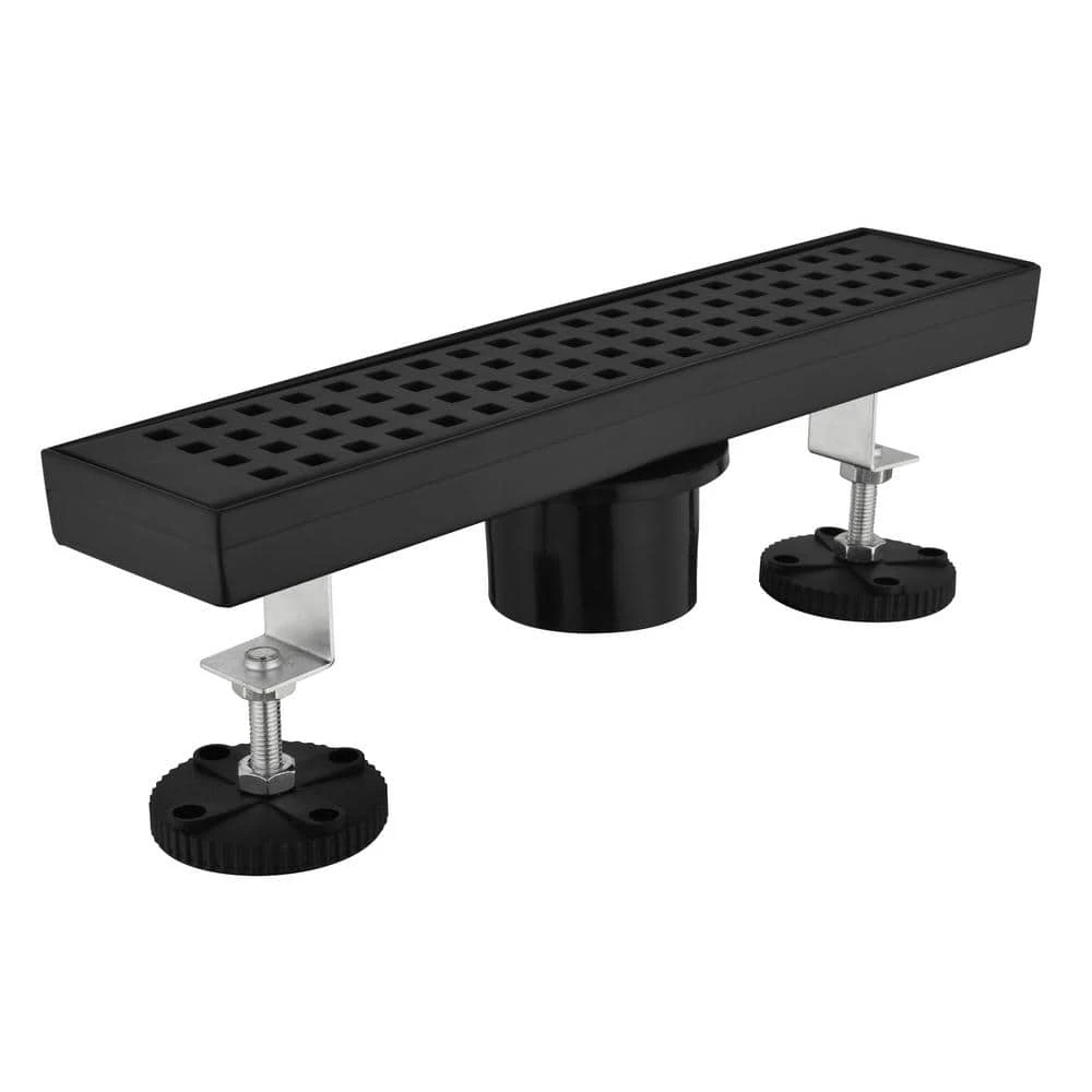 12 In. Linear Shower Drain 304 Stainless Shower Drain Included Hair Strainer And Leveling Feet 1 12 In. Linear Shower Drain 304 Stainless Shower Drain Included Hair Strainer And Leveling Feet