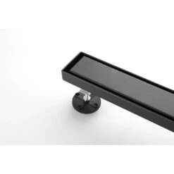 30 In. Linear Shower Drain, Included Hair Strainer And Leveling Ft. In Matte Black -FURITURE SALE SHOP matte black tahanbath sink strainers y w2287 s00017 4f 1000