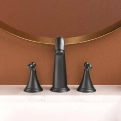 2 Handle Widespread Bathroom Faucet 3 Hole, With Pop Up Drain And 2 Water Supply Lines, Matte Black 10 2 Handle Widespread Bathroom Faucet 3 Hole, With Pop Up Drain And 2 Water Supply Lines, Matte Black -FURITURE SALE SHOP matte black tahanbath widespread bathroom faucets z w124379942 44 1000