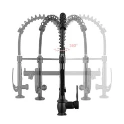 Double Handle Gooseneck Pull Down Sprayer Kitchen Faucet In Matte Black 11 Double Handle Gooseneck Pull Down Sprayer Kitchen Faucet In Matte Black -FURITURE SALE SHOP mattr black pull down kitchen faucets q xy 292b c3 1000