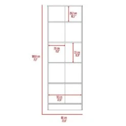 23.60 In. W X 11.80 In. D X 71.10 In. H Black Particle Board Freestanding Linen Cabinet W/5-Shelves In Black -FURITURE SALE SHOP multicolor tahanbath linen cabinets ct xl 132947 c3 1000