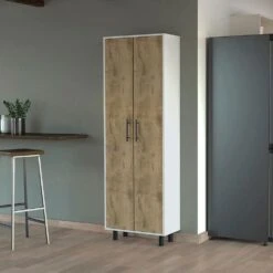 23.62 In. W X 11.81 In. D X 71.10 In. H Multicolor Wood Freestanding Linen Cabinet With 5-Shelves In Multicolor -FURITURE SALE SHOP multicolor tahanbath linen cabinets ct xl p148775 31 1000