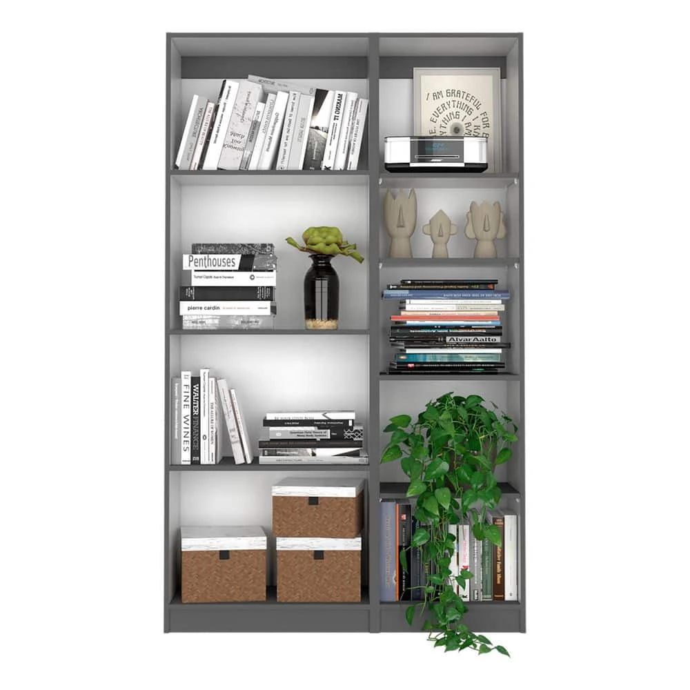 42.40 In. W X 71.10 In. D X 11.70 In. H Multi-Color Wood Freestanding Linen Cabinet W/9-Shelves In Multi-Color 2 42.40 In. W X 71.10 In. D X 11.70 In. H Multi-Color Wood Freestanding Linen Cabinet W/9-Shelves In Multi-Color - Image 2