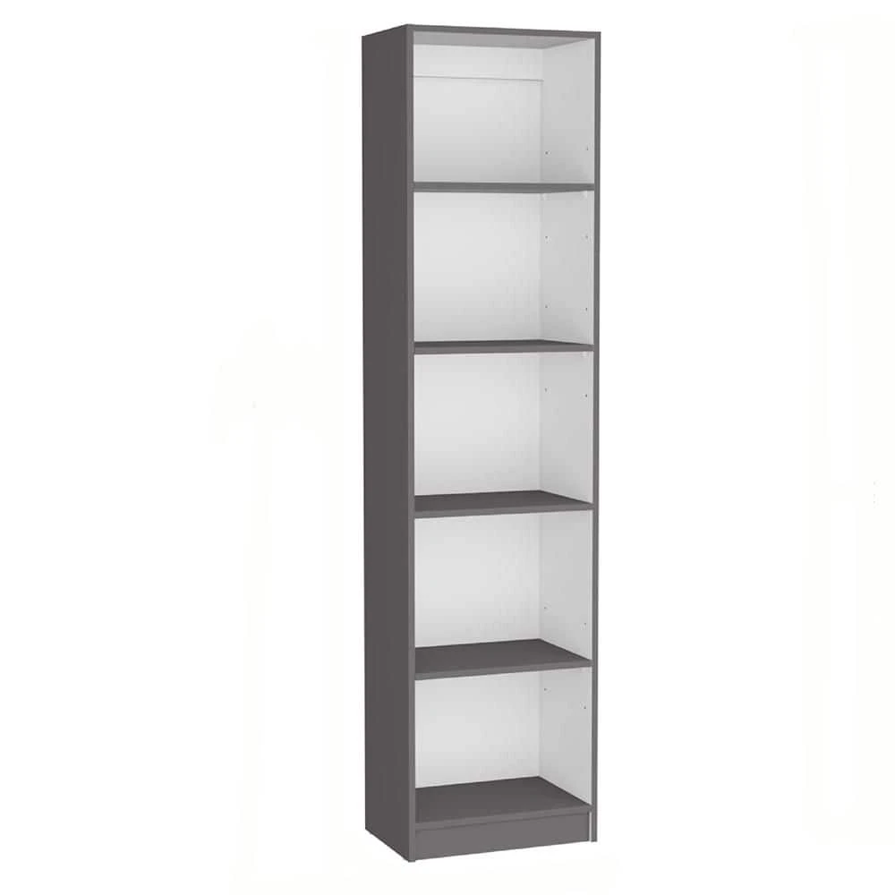 42.40 In. W X 11.70 In. D X 71.10 In. H White Particle Board Freestanding Linen Cabinet With 10 Shelves In Gray / White 1 42.40 In. W X 11.70 In. D X 71.10 In. H White Particle Board Freestanding Linen Cabinet With 10 Shelves In Gray / White