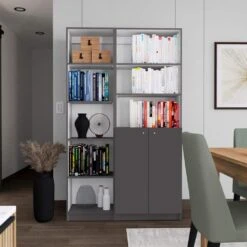 42.40 In. W X 11.70 In. D X 71.10 In. H White Particle Board Freestanding Linen Cabinet With 8 Shelves And Door In White -FURITURE SALE SHOP multicolor tahanbath linen cabinets ct xl s00308 31 1000