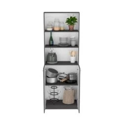 42.40 In. W X 11.70 In. D X 71.10 In. H White Particle Board Freestanding Linen Cabinet With 8 Shelves And Door In White -FURITURE SALE SHOP multicolor tahanbath linen cabinets ct xl s00308 44 1000