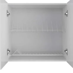 Wall Cabinet 19 In. H, 2-Doors, 2-internal Shelves, White / Light Gray -FURITURE SALE SHOP multicolor tahanbath pantry organizers z b097133158 fa 1000