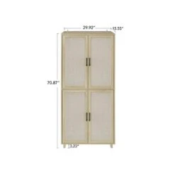 4 Door Cabinet, With 4-Adjustable Inner Shelves, Storage Cabinet, Multicolor 9 4 Door Cabinet, With 4-Adjustable Inner Shelves, Storage Cabinet, Multicolor -FURITURE SALE SHOP multicolor tahanbath pantry organizers z w688137519 1f 1000