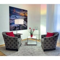 58 In. Multi-Color Modern 1-Light Smart 1-Way (On/Off) Lantern Floor Lamp For Living Room With Linen Square Shade