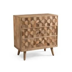Mid-Century Modern Mango Wood 3 Drawer Chest -FURITURE SALE SHOP natural tahanbath pantry organizers z 66414 fa 1000