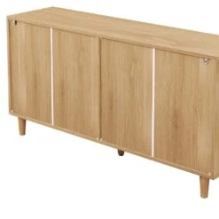 51.18 In. 6-Drawers Rattan Storage Cabinet Rattan Drawer With White Drawer Slides, For Bedroom, Living Room, Natural -FURITURE SALE SHOP natural tahanbath pantry organizers z w757p162760 1f 1000