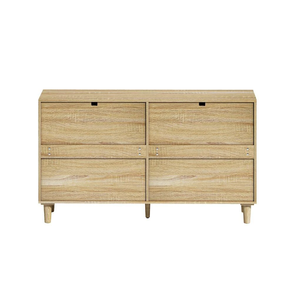 Natural Rattan 6-Drawer Dresser-Versatile Storage For Home 5 Natural Rattan 6-Drawer Dresser-Versatile Storage For Home - Image 5